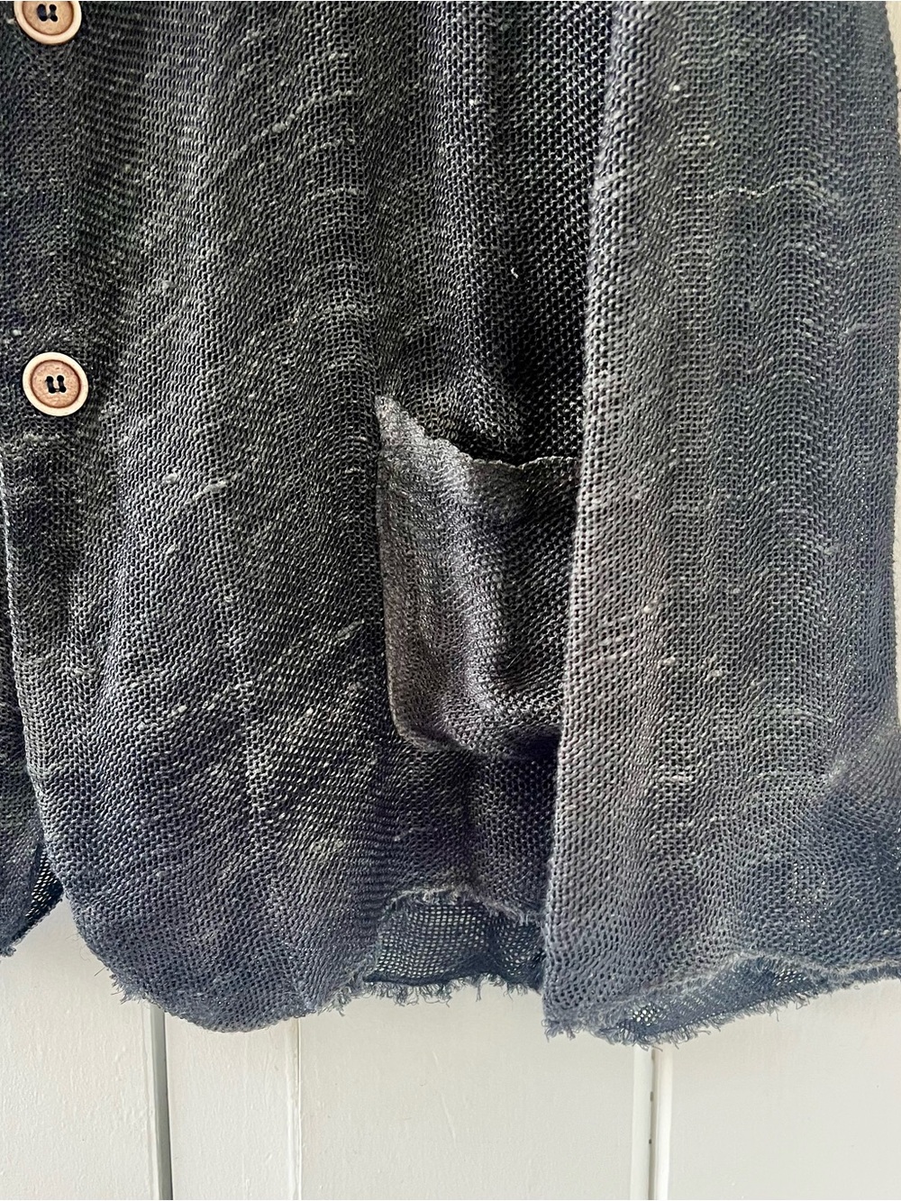 Avant Toi Washed Charcoal Knit Blazer - Picture 5 of 7